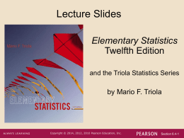 Sampling Distributions and Estimators