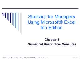 standard deviation of mean