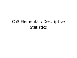 Section 3.1: Elementary Graphical Treatment of Data