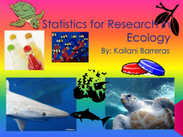 Statistics for Research in Ecology
