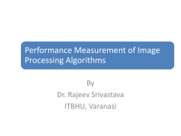 Performance Measurement Metrics for images