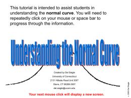 PowerPoint on the normal distribution