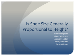 Is Shoe Size Generally Proportional to Height?