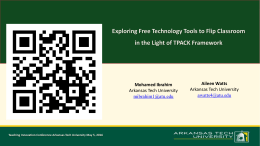 Exploring Free Technology Tools to Flip Classroom in the Light of