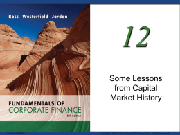 Some Lessons from Capital Market History