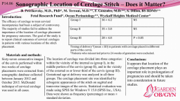 Sonographic Location of Cerclage Stitch Presentation