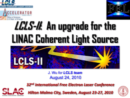 LCLS-II: an upgrade for the LCLS