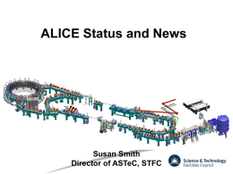 ALICE Status and News