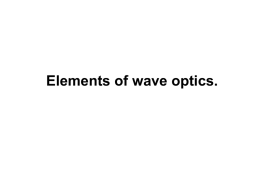04_Elements of wave optics