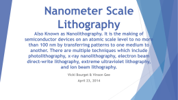 Presentations\Nanometer Scale Lithography Bourget and Geex