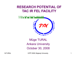 research potential of tac ir fel facility