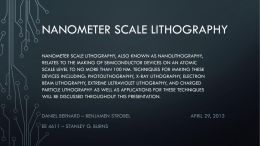 Presentations\Nanometer scale lithography Bernard and Strobelx