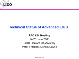 Status of Advanced LIGO