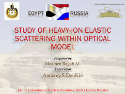Study of heavy-ionelastic scattering within optical mode
