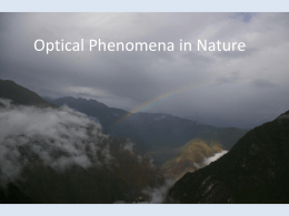 Optical Phenomena in Nature