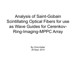 Analysis of Saint-Gobain Scintillating Optical Fibers for use as Wave