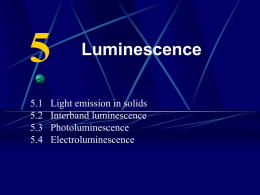 5.4 Electroluminescence