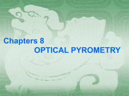 chapter 8 optical pyrometry