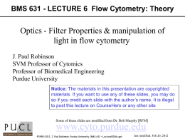 Lecture0006c - Purdue University Cytometry Laboratories