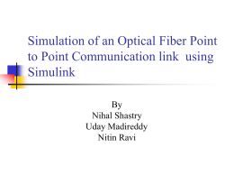Simulation of an Optical Fiber Point to Point