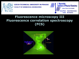 Fluorescence correlation spectroscopy - UFCH JH