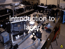 Introduction to laser safety