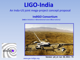 LIGO-India Detecting Einstein’s Elusive Waves Opening a