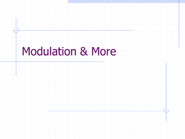 Modulation & More - University of Maine System