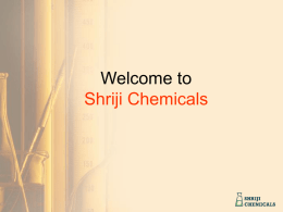 Shreeji Chemicals is western India’s leading and the