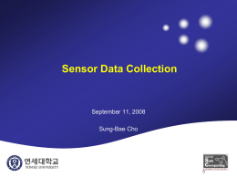 Sensor Data Collection - Softcomputing Lab, Department of