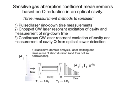 Sensitive gas absorption coefficient measurements based on