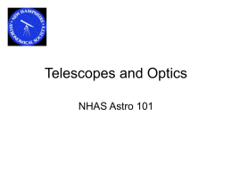 Telescopes and Optics - New Hampshire Astronomical Society