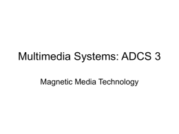 Multimedia Systems: ADCS 3