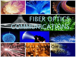 FIBER OPTICS COMMUNICATIONS - Pennsylvania State University