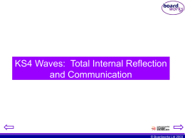 KS4 Waves: Total Internal Reflection and Communication