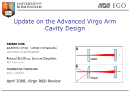 Advanced Virgo: Arm cavities with adjustable finesse