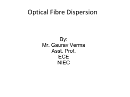 Modal and Material Dispersion - Northern India Engineering