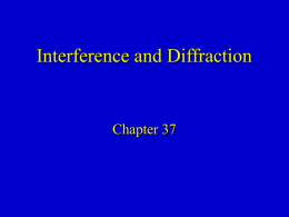 Ch. 37 - Interference