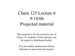 Lecture Slides 9/18/06