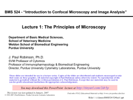 The Principles of Microscopy Part 2