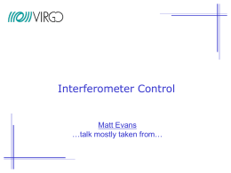 Interferometer Control