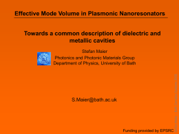 Effective mode volume in plasmonic