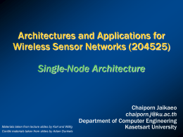 Single-Node Architecture - Department of Computer Engineering
