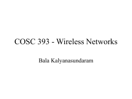 Wireless Network - Georgetown University