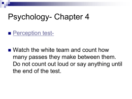 Psychology ch 4