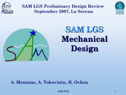 SAM LGS Mechanical Design
