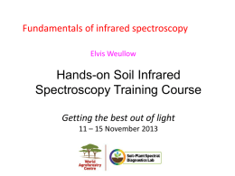 or IR spectroscopy - World Agroforestry Centre