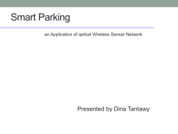 Smart parking WSN