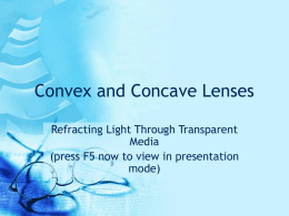 11a - Convex and Concave Lenses