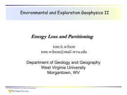 Energy Loss and Partitioning Miller et al. 1995